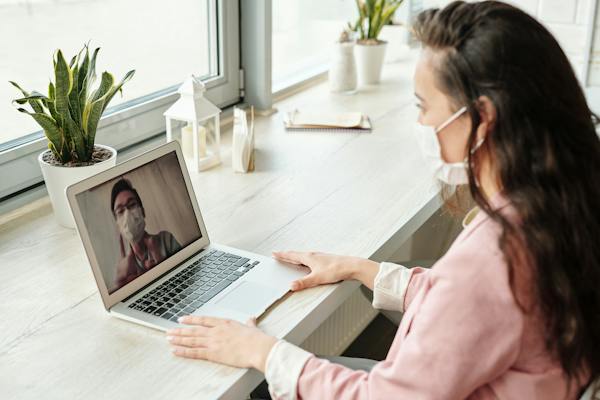 Woman using the upcoming SDH trends