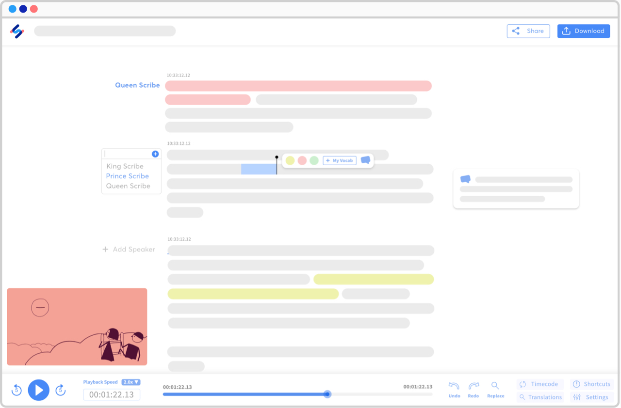 automatically transcribe audio to text online meeting